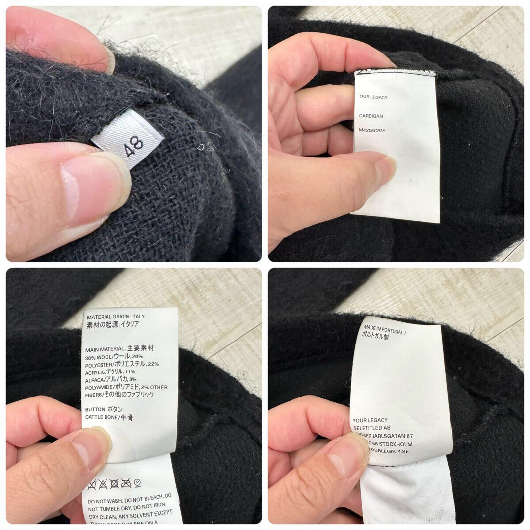 22aw 2022 OUR LEGACY モヘア カーディガン サイズ 48 22aw 2022 OUR LEGACY モヘア カーディガン サイズ 48