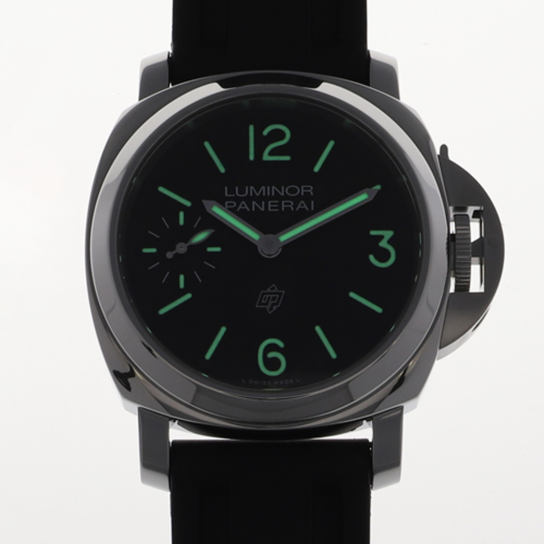 PANERAI(パネライ)の【118808】PANERAI パネライ  PAM01084 ルミノール ロゴ  ブラックダイヤル SS/ラバー 自動巻き ギャランティーカード 純正ボックス 腕時計 時計 WATCH メンズ 男性 男 紳士【中古】 メンズの時計(腕時計(アナログ))の商品写真