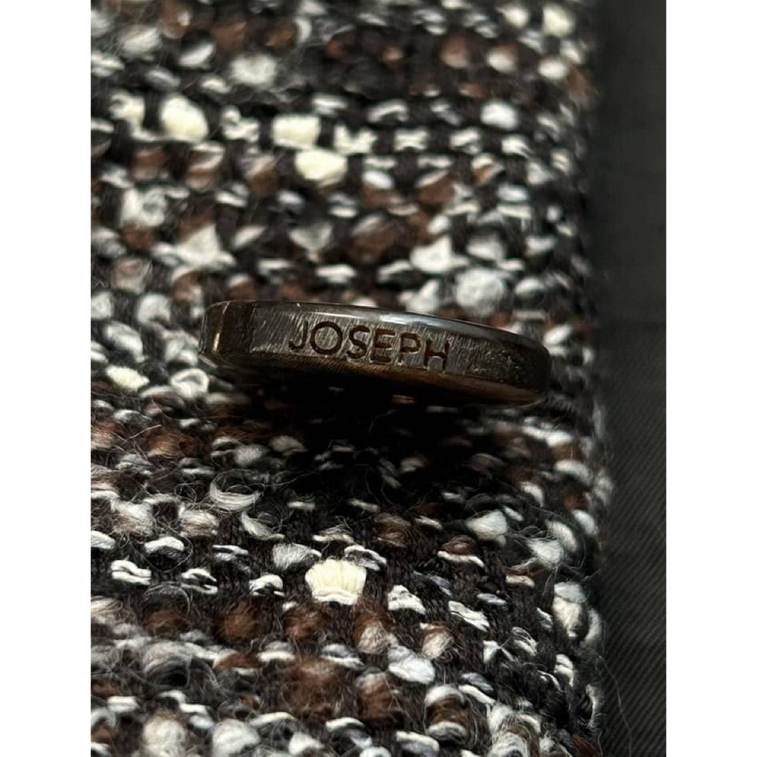 JOSEPH(ジョゼフ)のJOSEPH 定価10.2万 ジョセフ ツイード ジップアップ ジャケット レディースのジャケット/アウター(ブルゾン)の商品写真