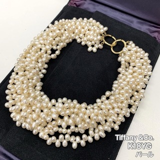 ティファニー(Tiffany & Co.)のティファニー ネックレス トルセードパロマピカソ 真珠 パール K18(ネックレス)