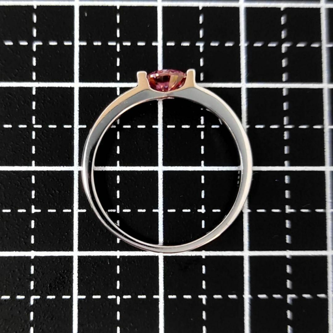 【新品】✨ピンク モアサナイト リング　12号　シルバー モアッサナイト　指輪 レディースのアクセサリー(リング(指輪))の商品写真