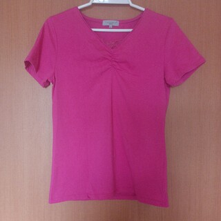 【美品】ピンク◇Tシャツ◇LLサイズ(Tシャツ(半袖/袖なし))