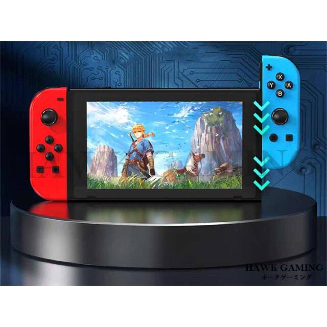 Nintendo Switch(ニンテンドースイッチ)の新品 Joy-Con 本体 赤×青 コントローラー 左右セット Switch エンタメ/ホビーのゲームソフト/ゲーム機本体(家庭用ゲーム機本体)の商品写真