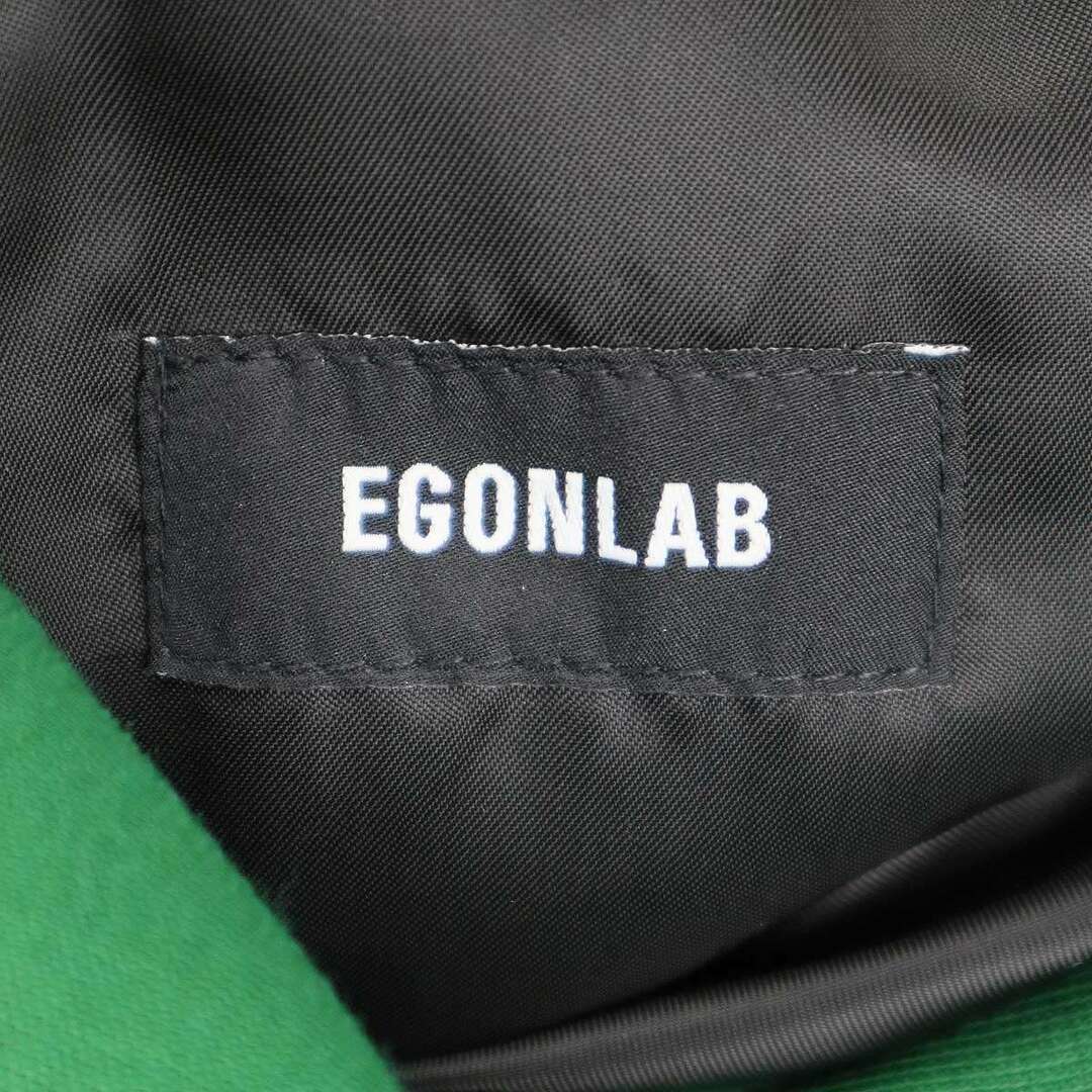 EGONLAB エゴンラボ 23SS PLEATED JACKET ウールプリーツベルテッドジャケット  グリーン 46 メンズのジャケット/アウター(テーラードジャケット)の商品写真