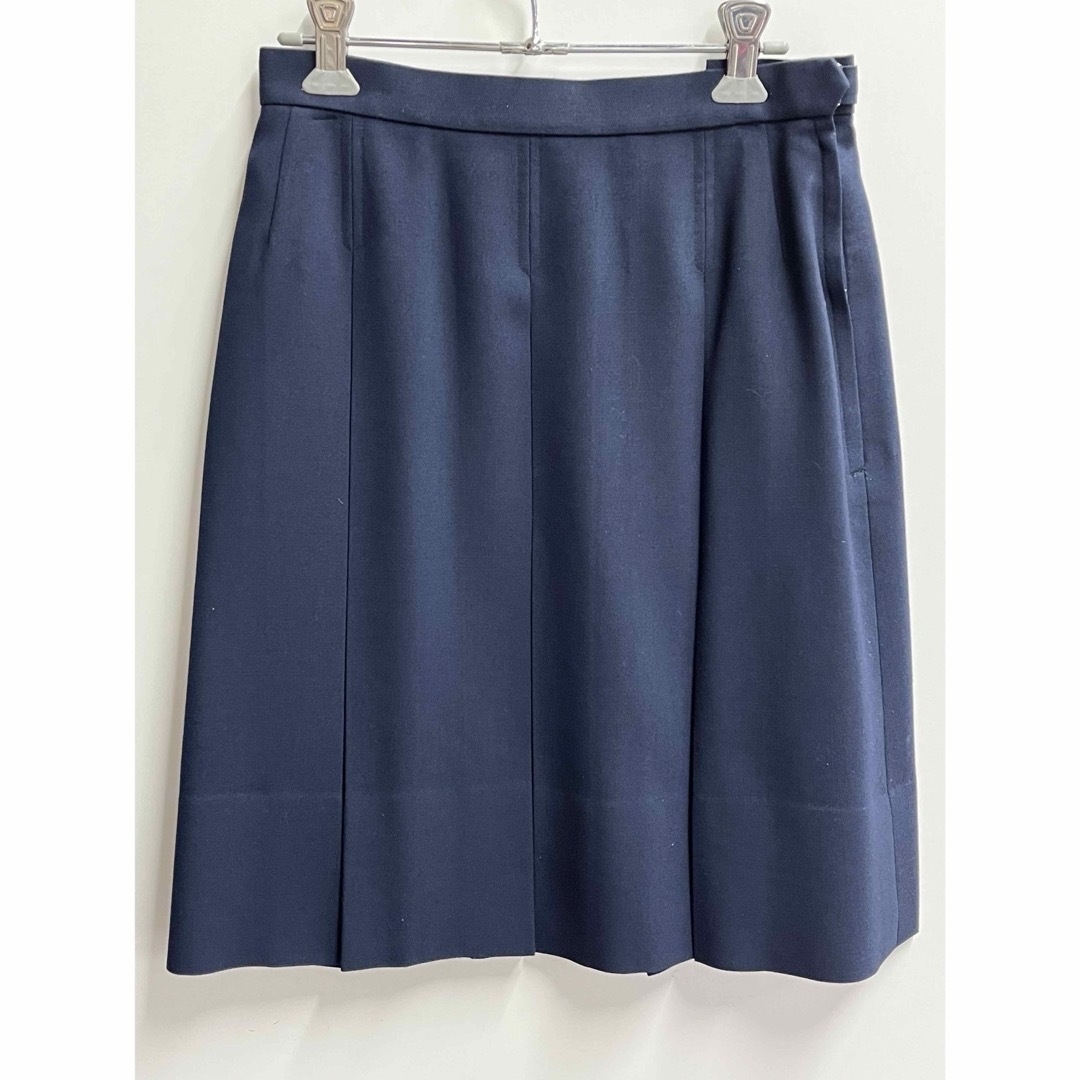(専用)ボックスプリーツ　スカート　紺色　制服風　冬用　日本製 エンタメ/ホビーのコスプレ(衣装)の商品写真