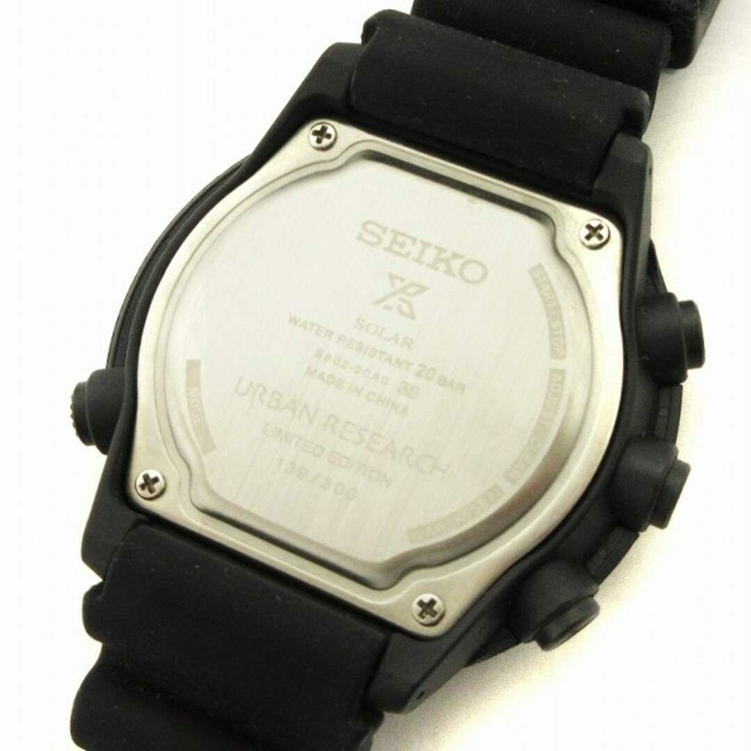 SEIKO(セイコー)のセイコー × アーバンリサーチ 腕時計 デジタル ウォッチ ソーラー 防水 黒 メンズの時計(腕時計(デジタル))の商品写真