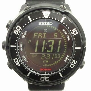 セイコー(SEIKO)のセイコー × アーバンリサーチ 腕時計 デジタル ウォッチ ソーラー 防水 黒(腕時計(デジタル))