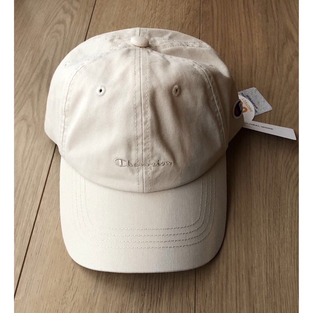 GLOBAL WORK(グローバルワーク)の新品　グローバルワーク  UV Champion CAP アイボリー レディースの帽子(キャップ)の商品写真