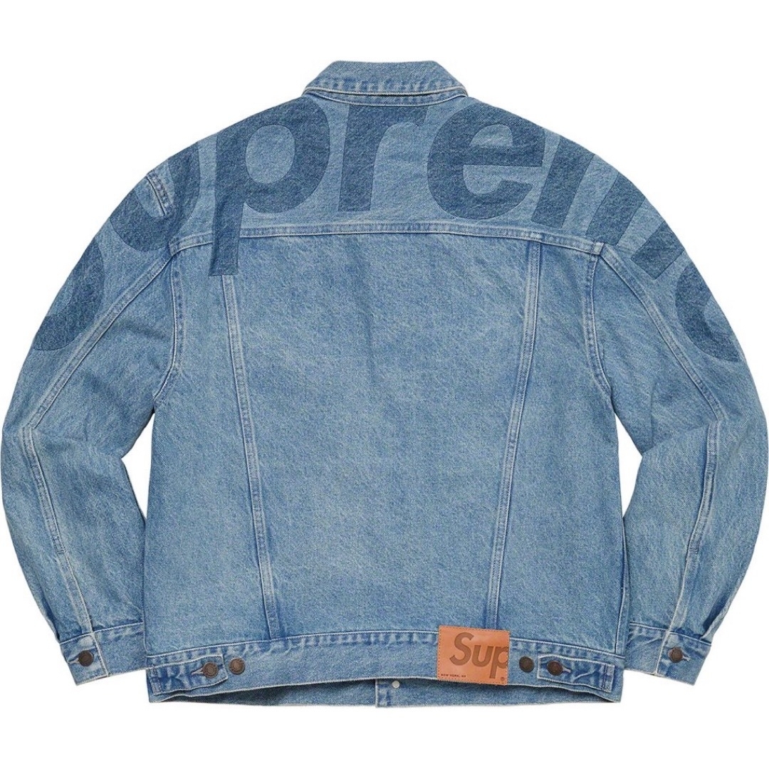 Supreme(シュプリーム)のSupreme Inset Logo Denim Trucker Jacket メンズのジャケット/アウター(Gジャン/デニムジャケット)の商品写真