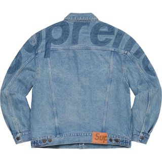 Supreme Inset Logo Denim Trucker Jacket