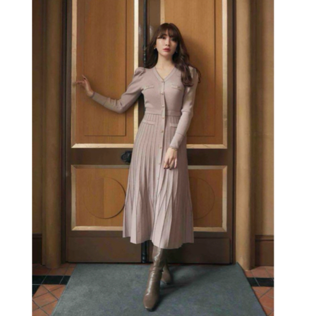 herlipto Suite Room Knit Long Dress レディースのワンピース(ロングワンピース/マキシワンピース)の商品写真