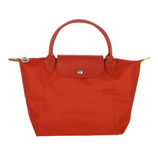 ロンシャン(LONGCHAMP)の新品 ロンシャン LONGCHAMP ハンドバッグ ル プリアージュ グリーン トップハンドルバッグ Sサイズ トマト(ハンドバッグ)