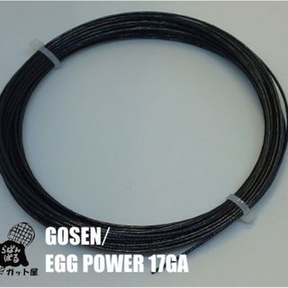 ゴーセン(GOSEN)の【12Mカット】エッグパワー 17GA ブラック 1張り ゴーセン(その他)