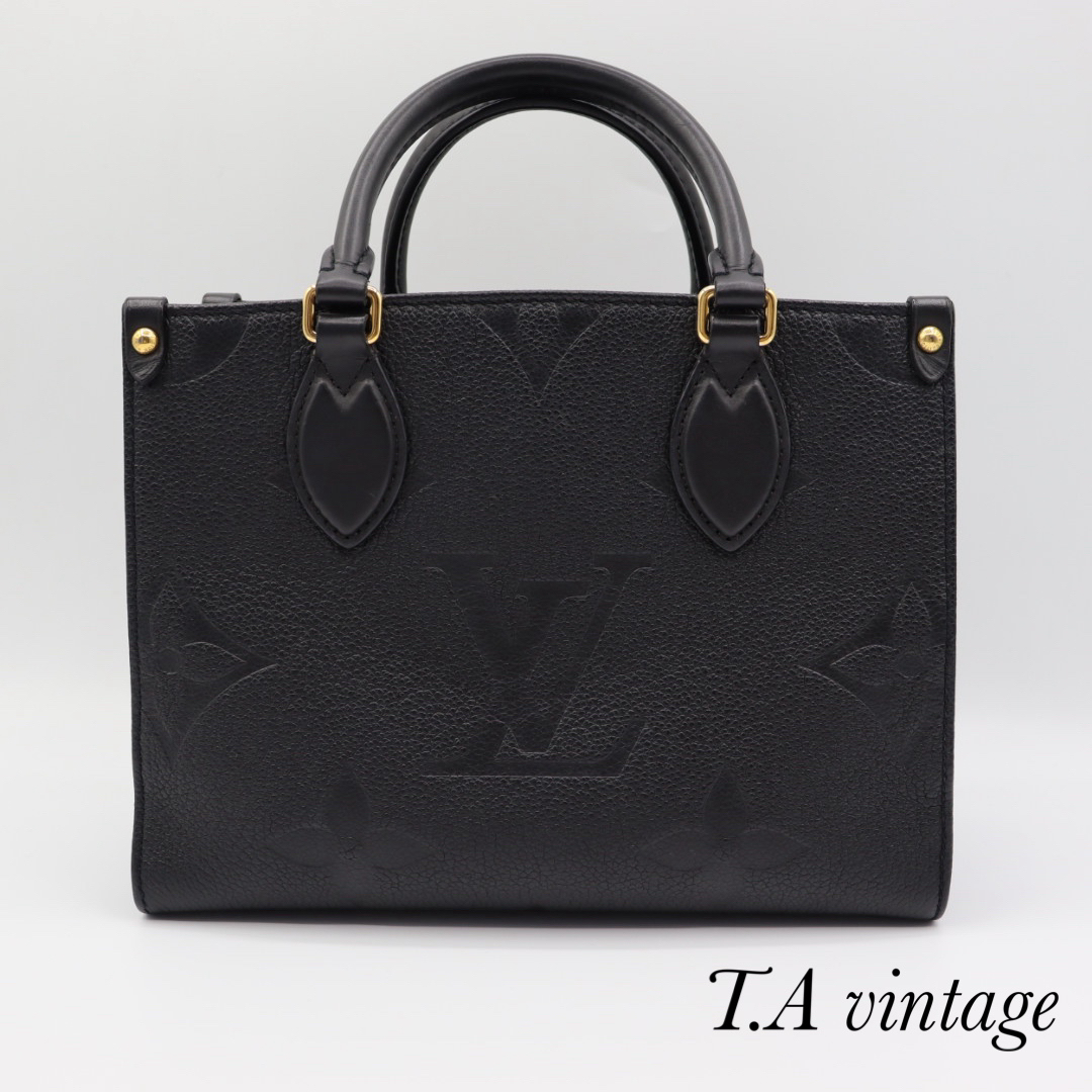 LOUIS VUITTON(ルイヴィトン)の美品！ヴィトン　アンプラント　オンザゴーPM  2wayバッグ　ブラック レディースのバッグ(ハンドバッグ)の商品写真