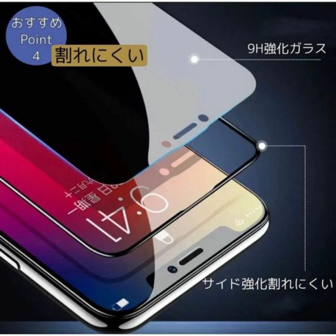 【iPhone11】世界のゴリラガラス　覗き見防止強化ガラスフィルム スマホ/家電/カメラのスマホアクセサリー(保護フィルム)の商品写真