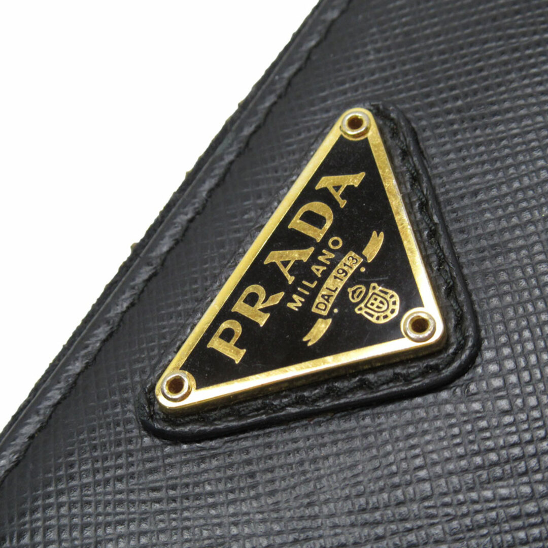 PRADA(プラダ)のプラダ PRADA コインケース レザー ブラック ユニセックス 送料無料【中古】 t19218j レディースのファッション小物(コインケース)の商品写真