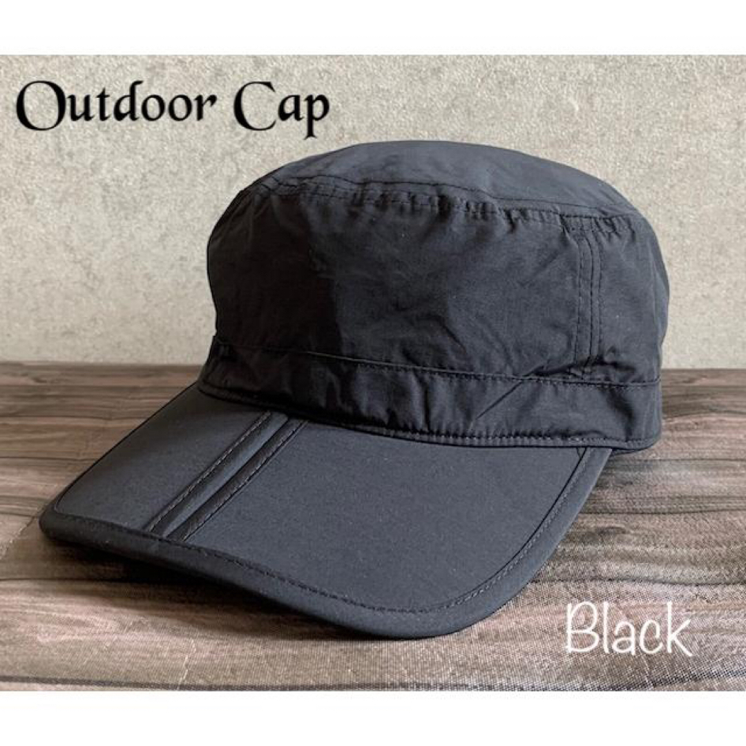送料込 帽子 ワーク キャップ アウトドア キャンプ 速乾 折り畳み サイズ調整 メンズの帽子(キャップ)の商品写真