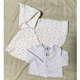 プチバトー(PETIT BATEAU)のプチバトー　ポンチョ　カーディガン(カーディガン/ボレロ)