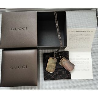 グッチ(Gucci)のoldGUCCI(グッチ)/ネックレス/ドッグタグ/-/シルバー1564-F1(ネックレス)