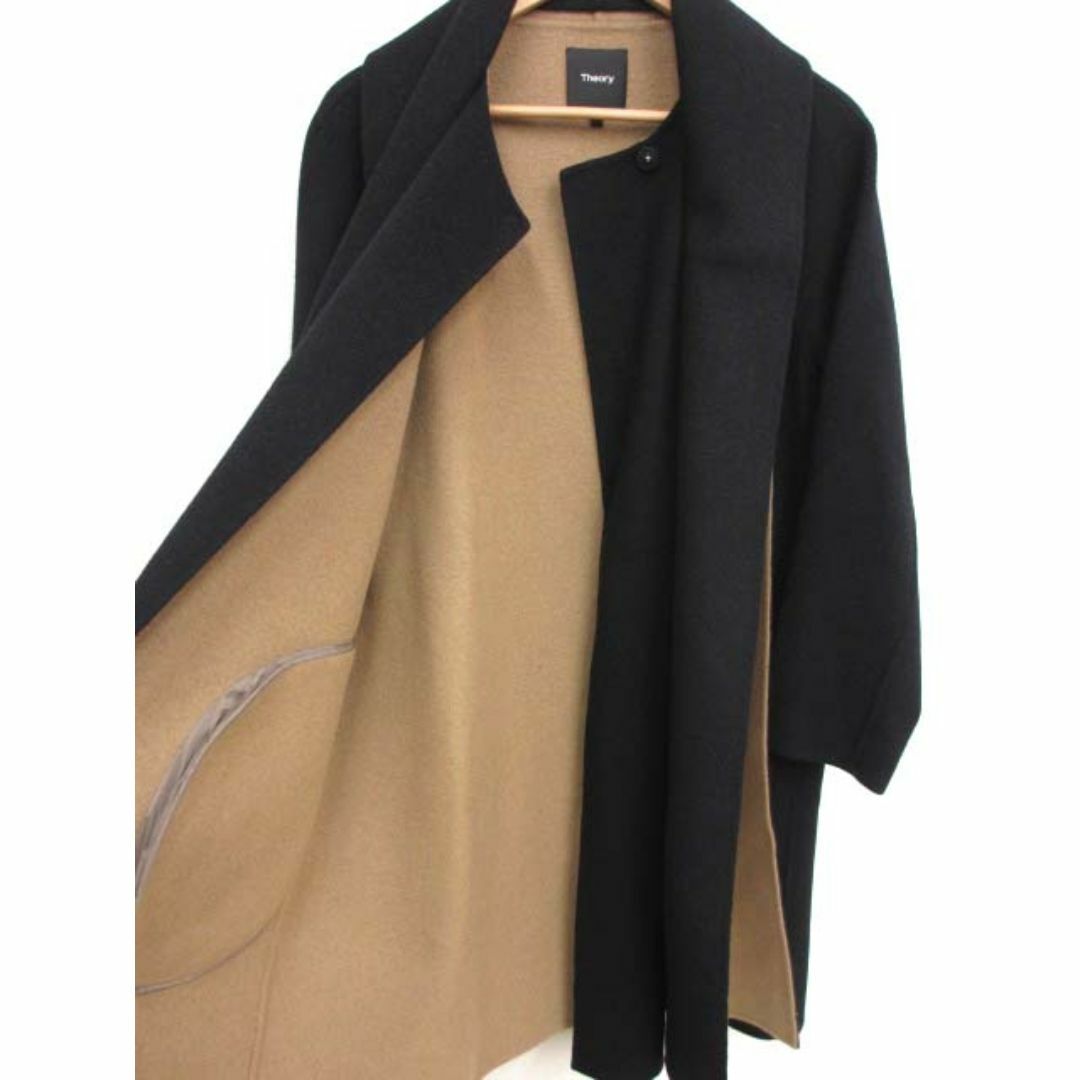 theory(セオリー)の美品 セオリー WOOL DIVIDE SCARF COAT スカーフ コート レディースのジャケット/アウター(ロングコート)の商品写真