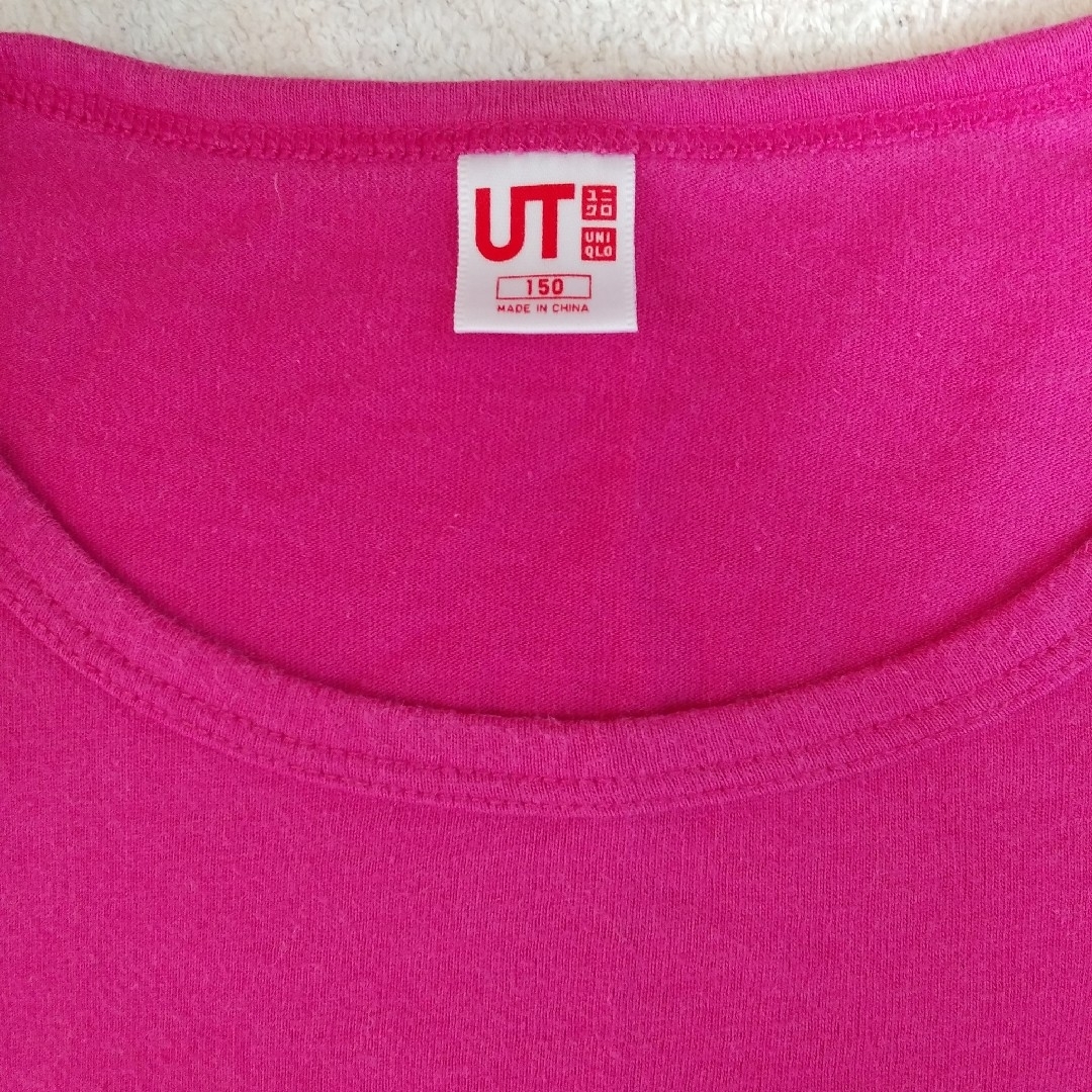 UNIQLO(ユニクロ)のサイズ　150 キッズ/ベビー/マタニティのキッズ服女の子用(90cm~)(Tシャツ/カットソー)の商品写真