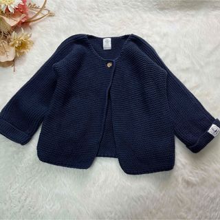 プチバトー(PETIT BATEAU)のプチバトー　ボレロカーディガン　コットンニット(カーディガン/ボレロ)