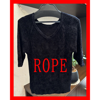 ロペ(ROPE’)のお値下げ❣️ROPE   トップス　黒(Tシャツ(半袖/袖なし))