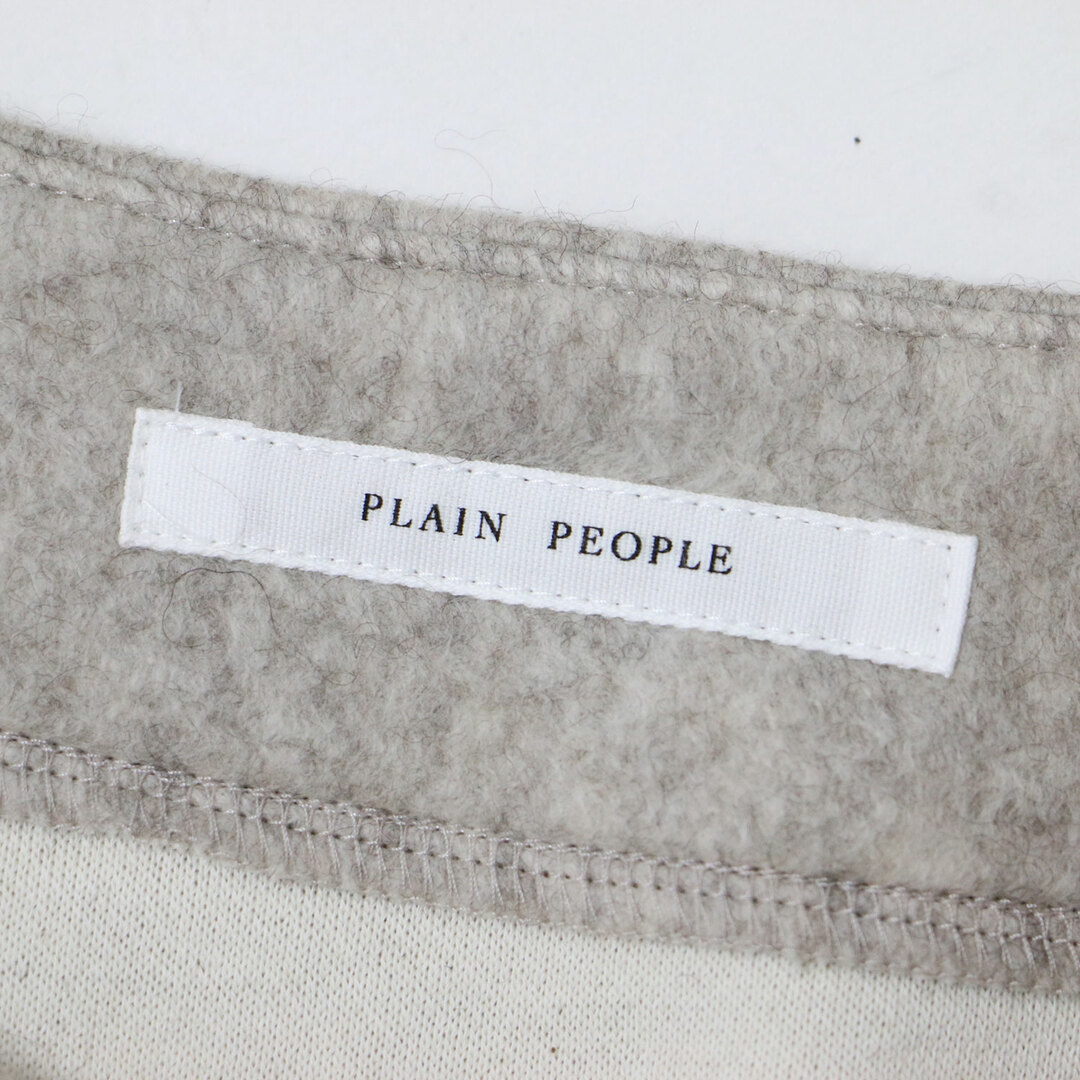 PLAIN PEOPLE(プレインピープル)の美品 PLAIN PEOPLE プレインピープル ワンピース ロング 23秋冬 ベージュ 9(FREE) ノースリーブ ドロップショルダー コクーンシルエット 裏毛 大人 きれいめ カジュアル シンプル 無地 妊婦【レディース】【中古】 レディースのワンピース(ロングワンピース/マキシワンピース)の商品写真