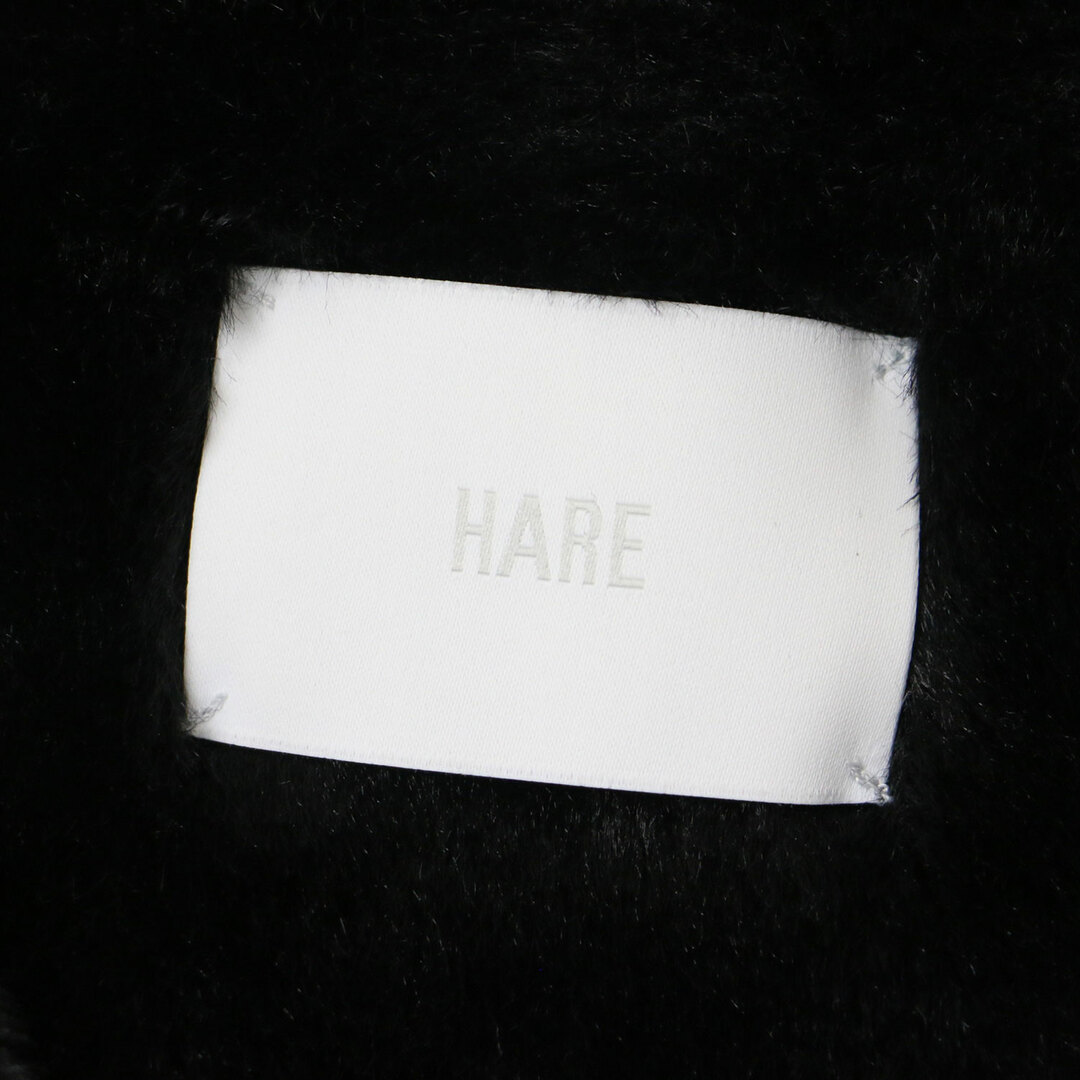 HARE(ハレ)の美品 HARE ハレ コート Pコート 23秋冬 ブラック 黒 FREE ウールブレンド フェイクファー 切替 ワイドスリーブ ショートコート アウター 大人 きれいめ カジュアル シンプル モード系 【レディース】【中古】 レディースのジャケット/アウター(ピーコート)の商品写真