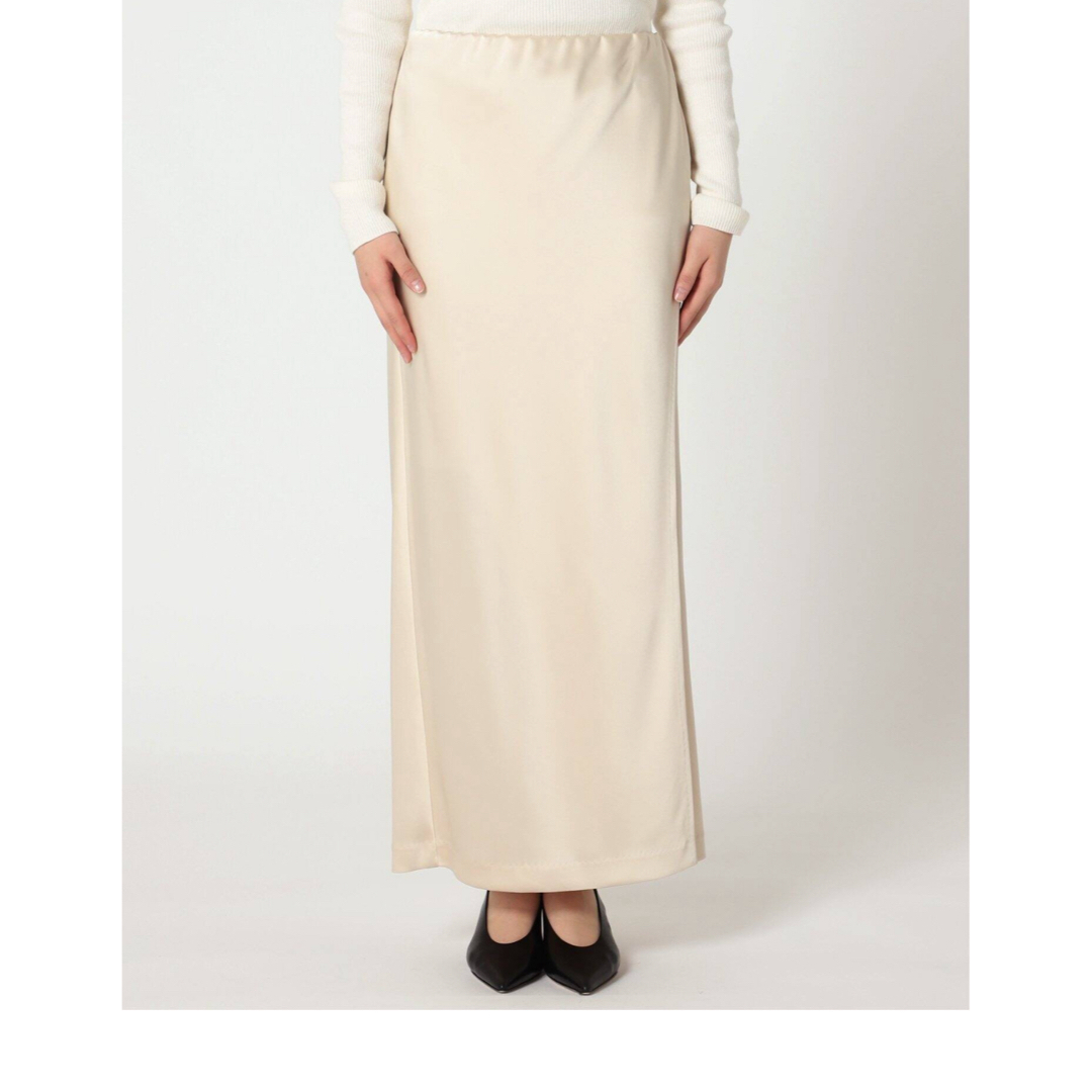 Noble(ノーブル)のラップスリットサテンスカート レディースのスカート(ロングスカート)の商品写真
