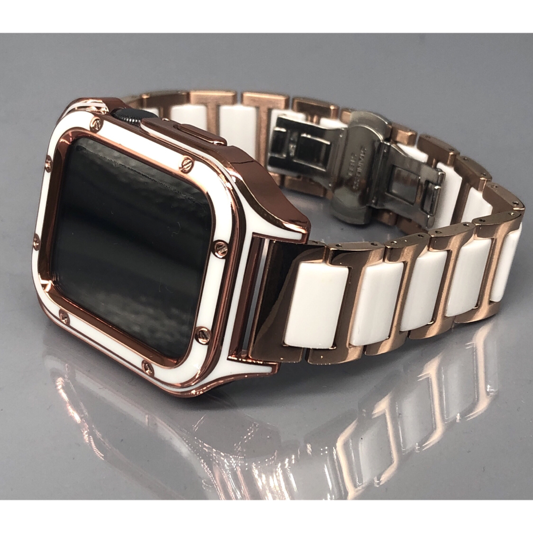 rhc★アップルウォッチバンド　セラミックベルト カバー　Apple Watch メンズの時計(金属ベルト)の商品写真