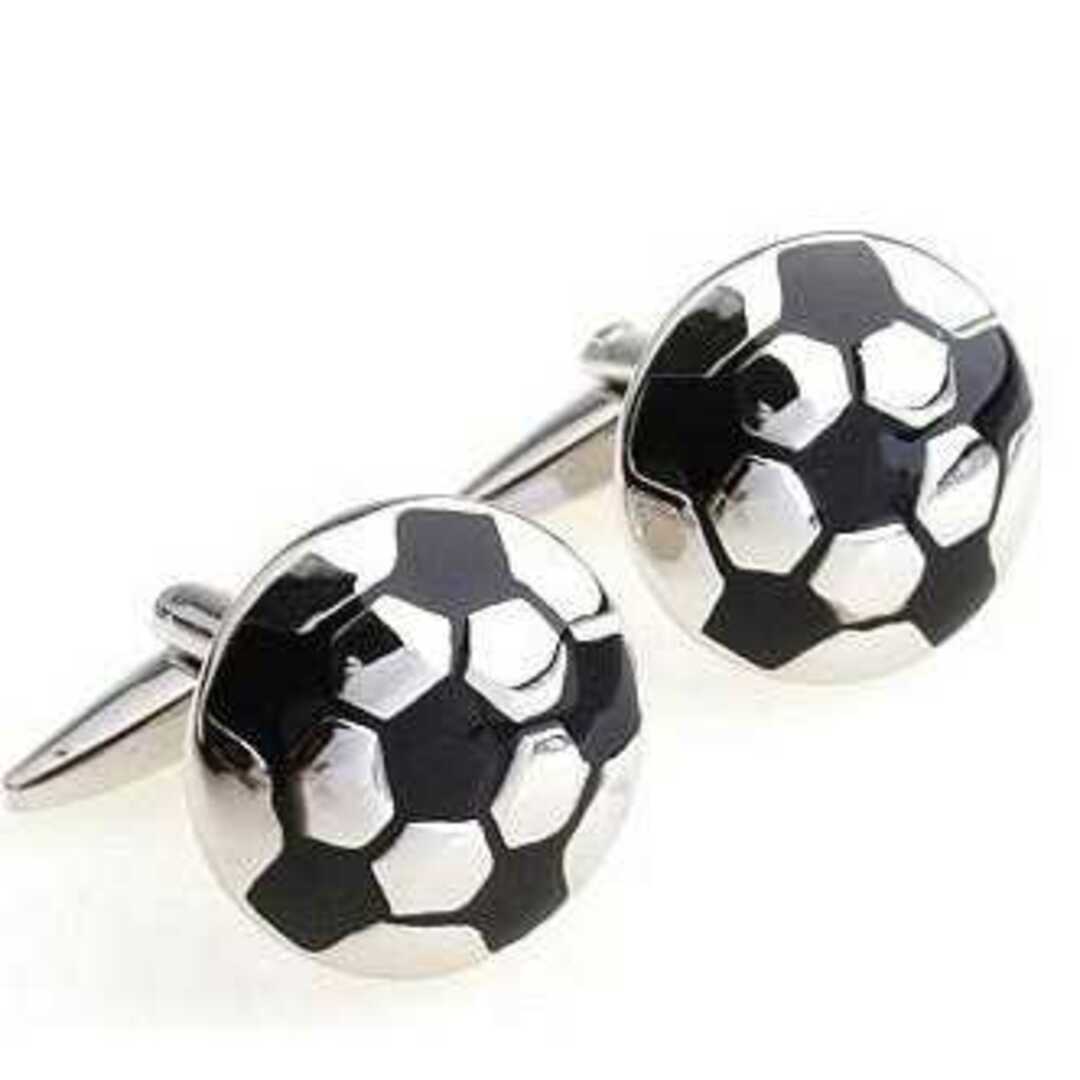 サッカーボール カフスボタン カフス タイピン ネクタイ カフスリンクス メンズのファッション小物(カフリンクス)の商品写真