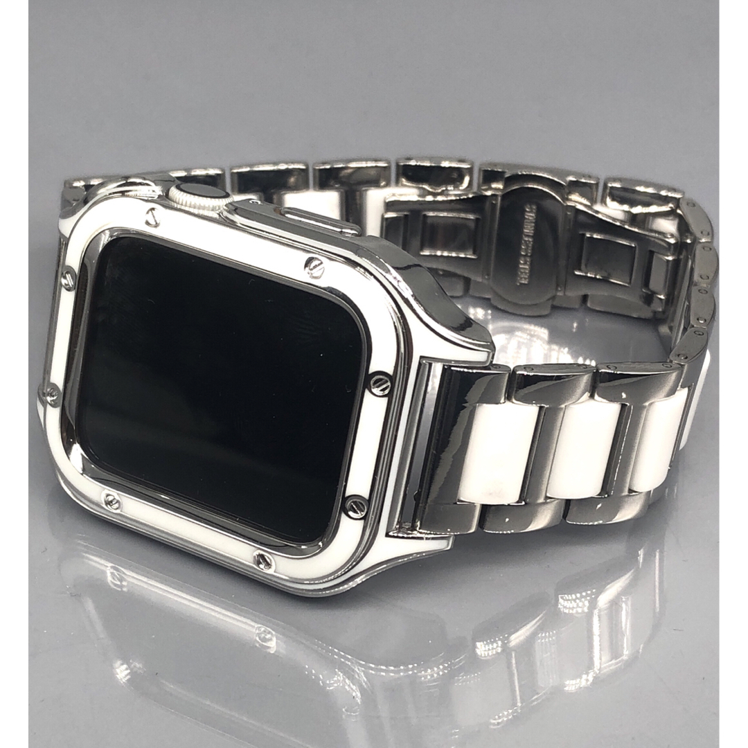 shc★アップルウォッチバンド　セラミックベルト カバー　Apple Watch メンズの時計(金属ベルト)の商品写真