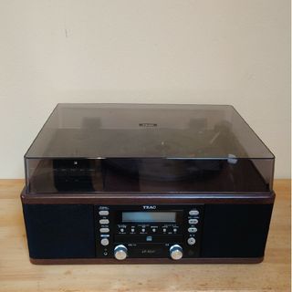 TEAC ターンテーブル カセットプレーヤー付CDレコーダー LP-R520-W(その他)