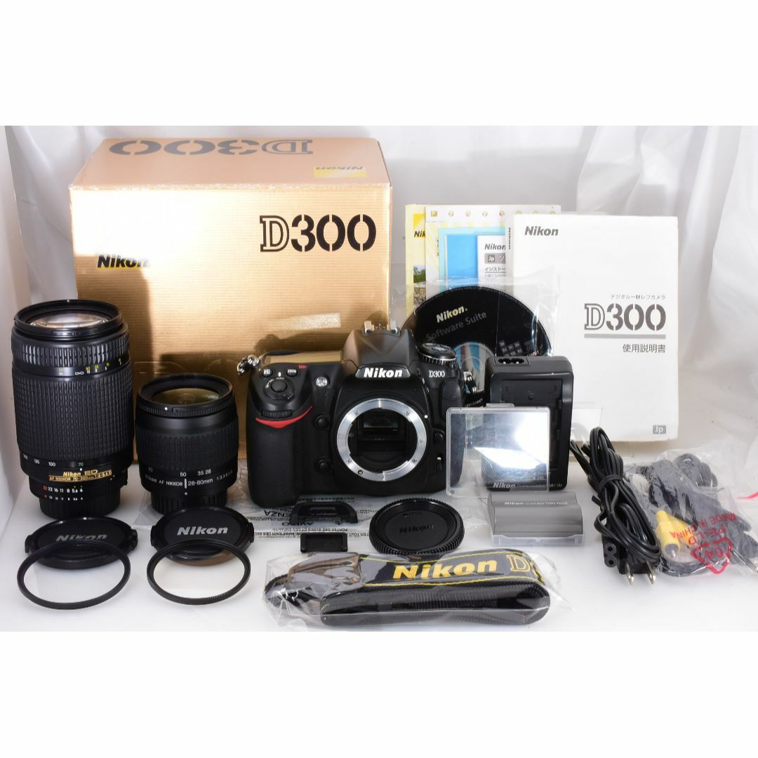 Nikon まれ デジタル一眼レフカメラ D300 レンズ2本 Nikon まれ デジタル一眼レフカメラ D300 レンズ2本