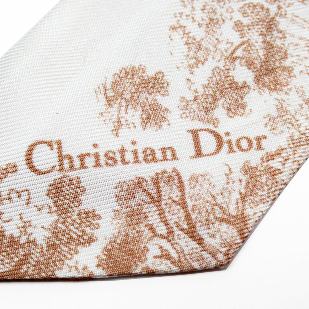 Christian Dior(クリスチャンディオール)のクリスチャンディオール Christian Dior スカーフ リボンスカーフ シルク ライトブラウン系 レディース 送料無料【中古】 t19225a レディースのファッション小物(バンダナ/スカーフ)の商品写真