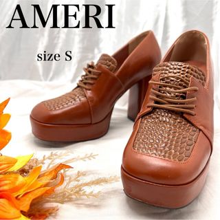 Ameri VINTAGE - 【使用数回】アメリヴィンテージ　プラットフォーム　レースアップローファー　S