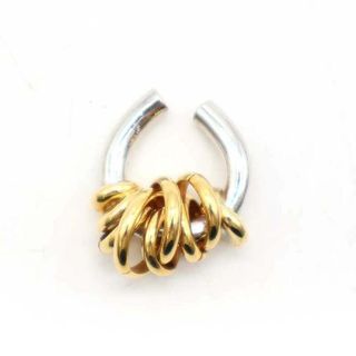 トゥデイフル(TODAYFUL)のTODAYFUL トゥデイフル Bicolor Loop 2way Ring イヤーカフ  シルバー ゴールド(イヤーカフ)