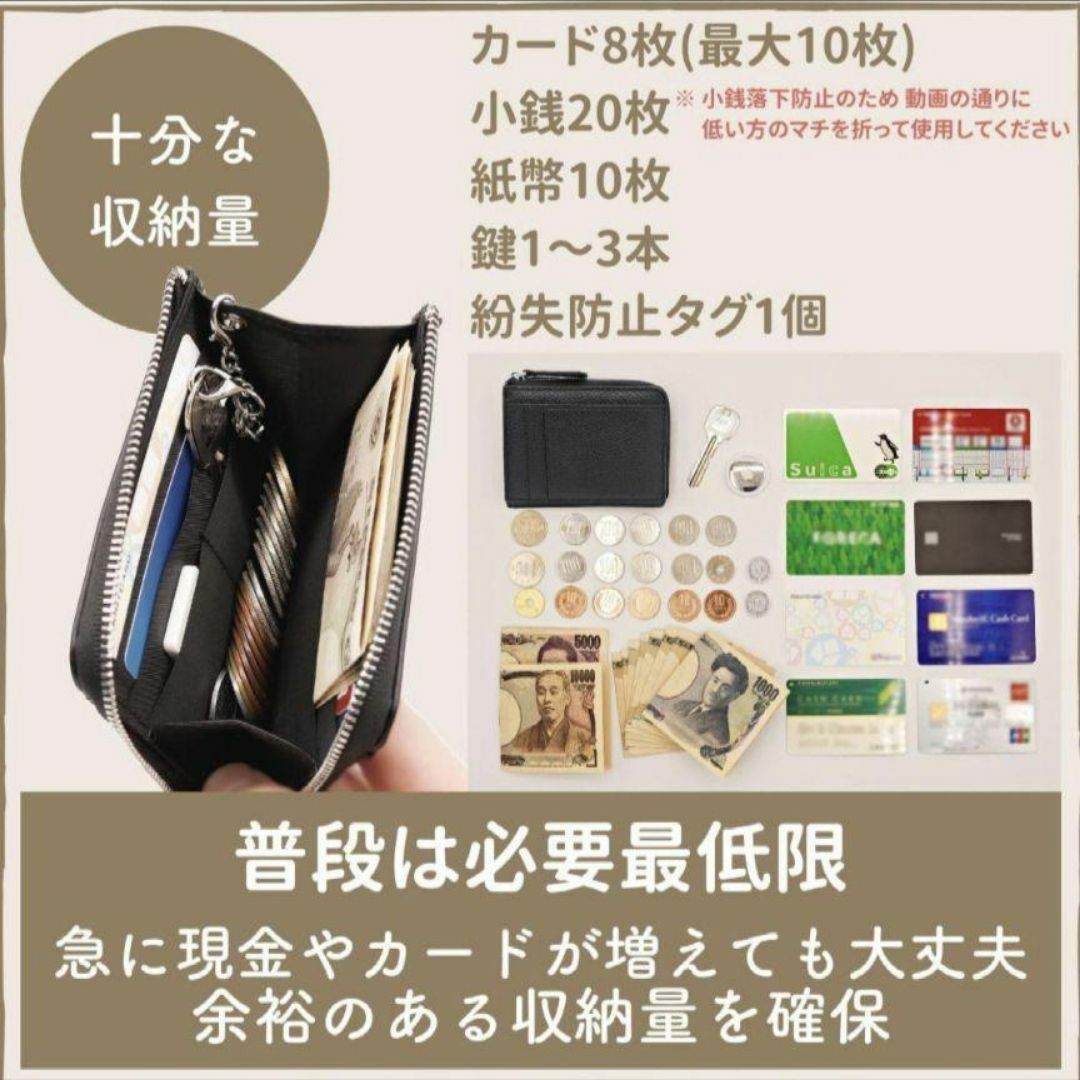 cufam カファム フラグケース 小銭入れ 男女兼用 ネイビー 財布 カード メンズのファッション小物(折り財布)の商品写真