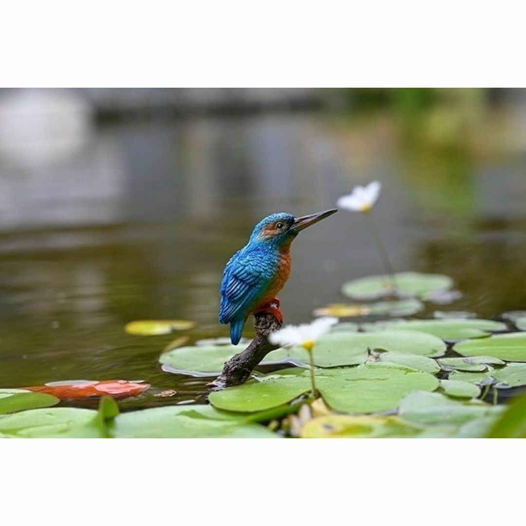 鳥の置物 青い鳥 カワセミと枝 カワセミ 水辺の鳥 ガーデニング 鳥の置物 青い鳥 カワセミと枝 カワセミ 水辺の鳥 ガーデニング