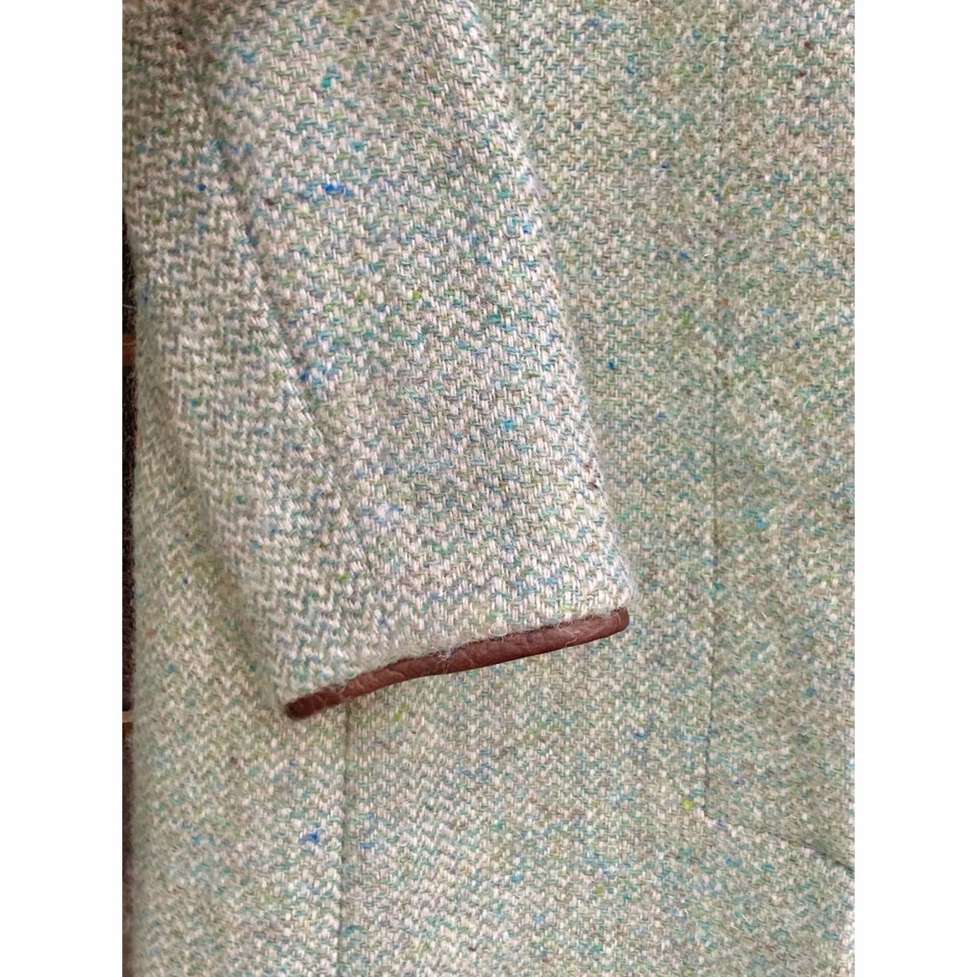 Harris Tweed(ハリスツイード)のHarris Tweed レア ミントグリーン チェスターコート レディースのジャケット/アウター(チェスターコート)の商品写真