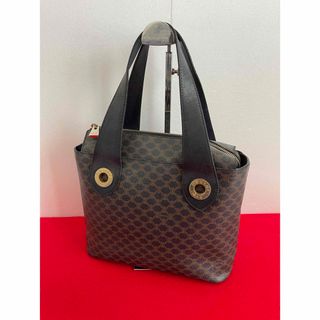 セリーヌ(celine)のCELINE セリーヌ　ヴィンテージ マカダム　トートバッグ　黒(トートバッグ)