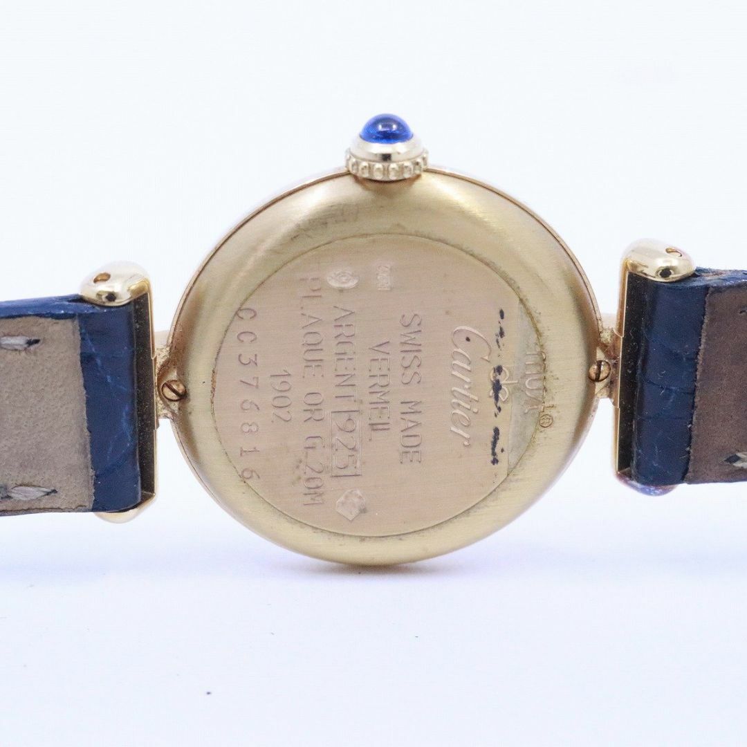 Cartier(カルティエ)のカルティエ マストコリゼ クォーツ レディース 腕時計 白文字盤 純正革ベルト・Dバックル レディースのファッション小物(腕時計)の商品写真