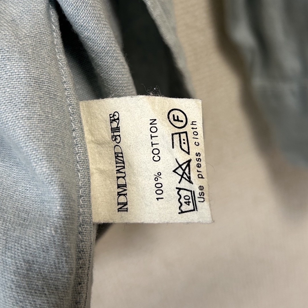 INDIVIDUALIZED SHIRTS(インディヴィジュアライズドシャツ)のINDIVIDUALIZED SHIRTS ボタンダウンシャツ　水色 メンズのトップス(シャツ)の商品写真