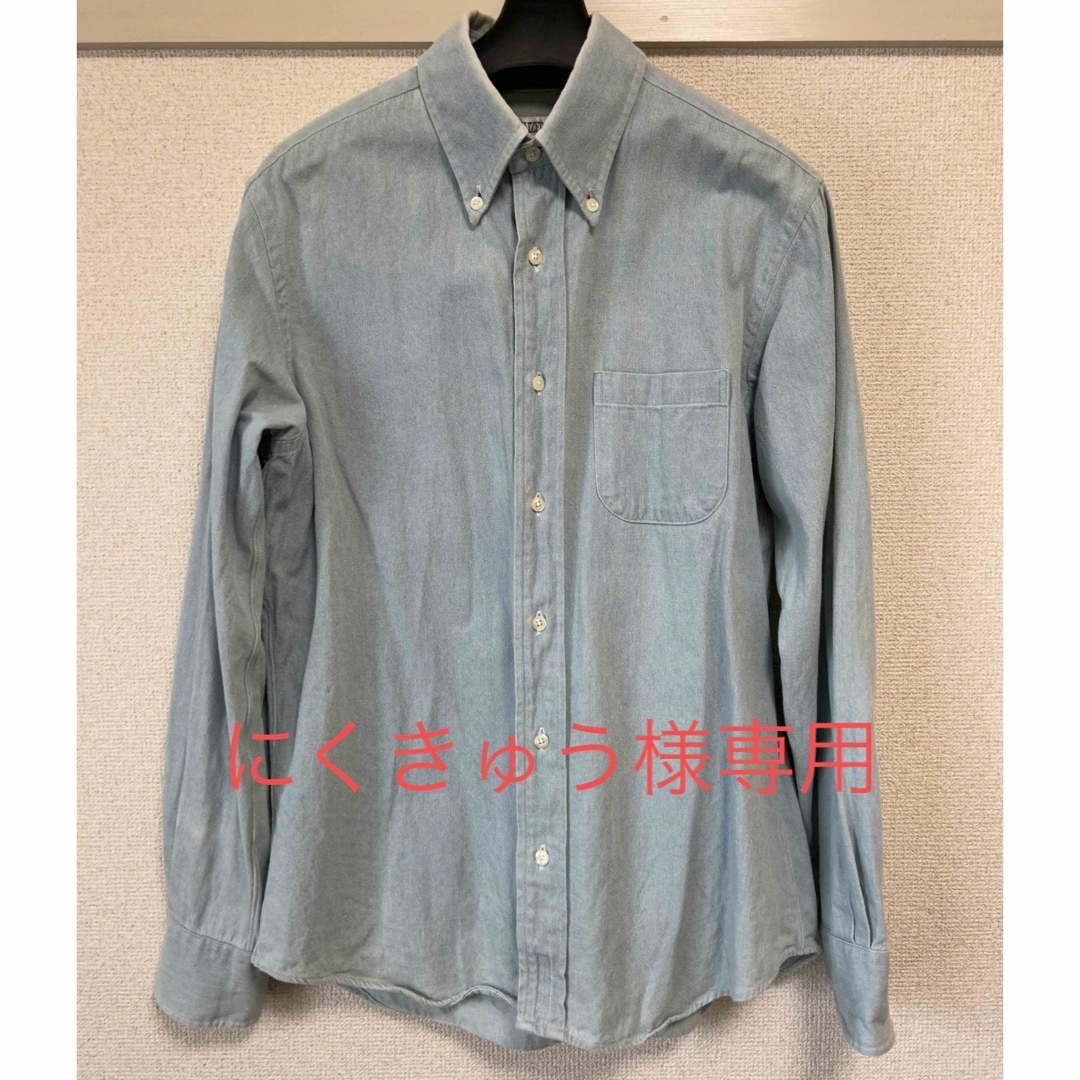 INDIVIDUALIZED SHIRTS(インディヴィジュアライズドシャツ)のINDIVIDUALIZED SHIRTS ボタンダウンシャツ　水色 メンズのトップス(シャツ)の商品写真