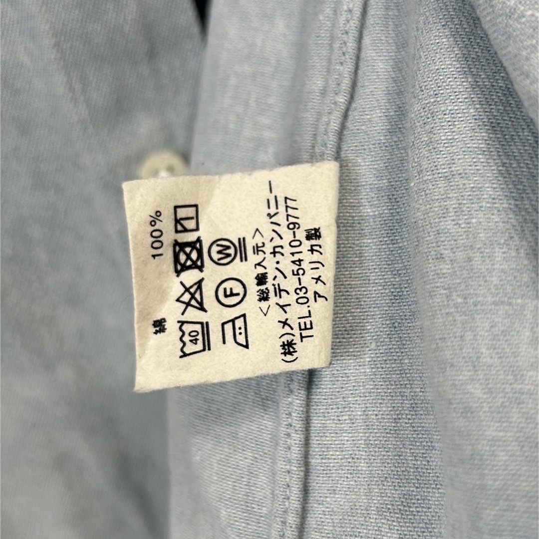 INDIVIDUALIZED SHIRTS(インディヴィジュアライズドシャツ)のINDIVIDUALIZED SHIRTS ボタンダウンシャツ　水色 メンズのトップス(シャツ)の商品写真