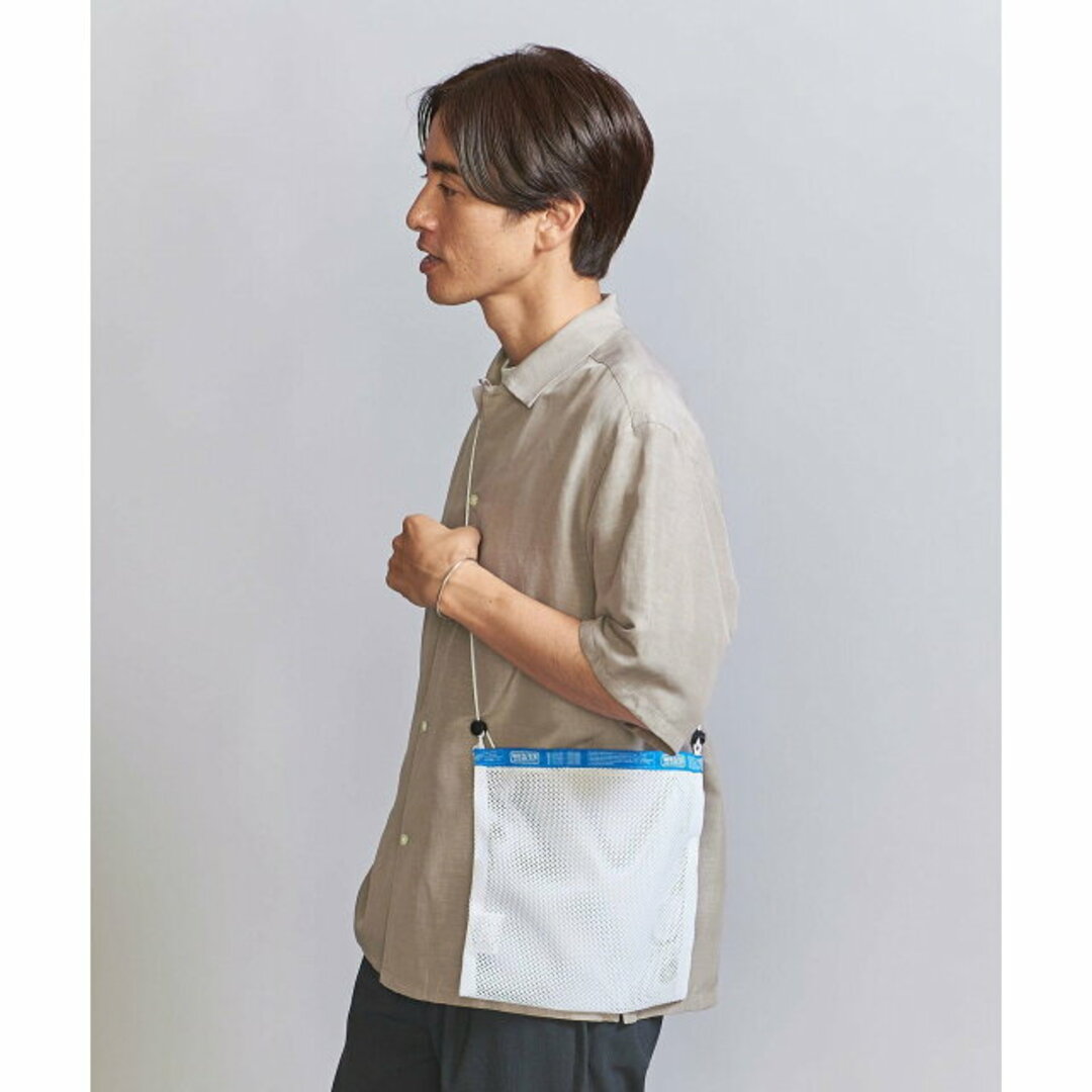 BEAUTY&YOUTH UNITED ARROWS(ビューティアンドユースユナイテッドアローズ)の【WHITE】【FREE】<WEEKEND(ER)> MESH FLAT SHOULDER/バッグ メンズのバッグ(ショルダーバッグ)の商品写真