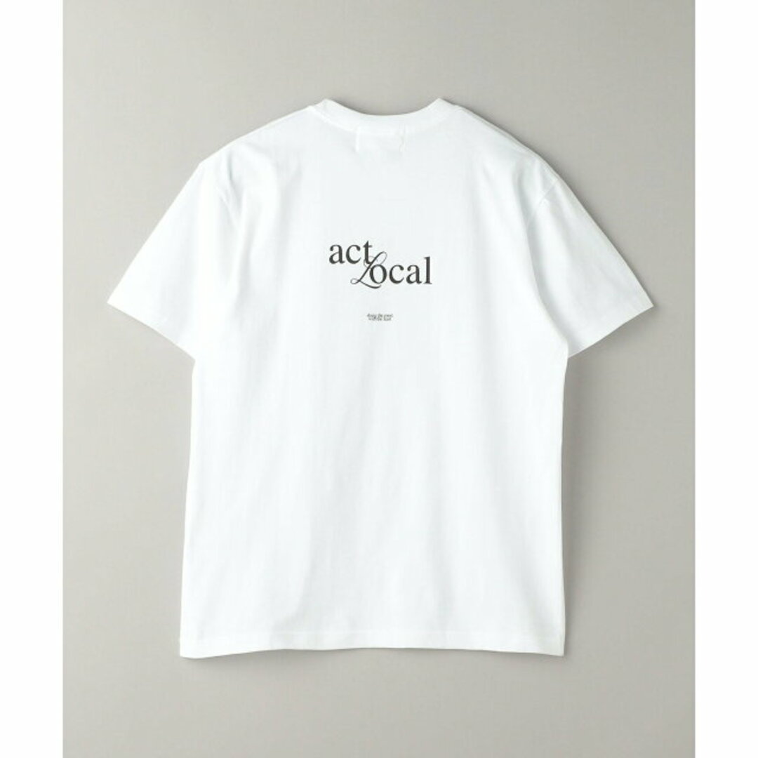 BEAUTY&YOUTH UNITED ARROWS(ビューティアンドユースユナイテッドアローズ)の【WHITE】<evergreen> THINK GLOBAL/Tシャツ メンズのトップス(Tシャツ/カットソー(半袖/袖なし))の商品写真