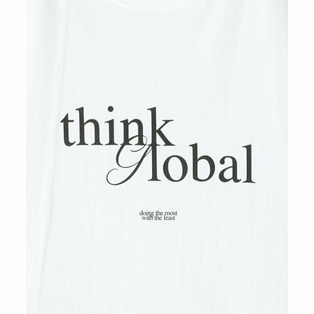 BEAUTY&YOUTH UNITED ARROWS(ビューティアンドユースユナイテッドアローズ)の【WHITE】<evergreen> THINK GLOBAL/Tシャツ メンズのトップス(Tシャツ/カットソー(半袖/袖なし))の商品写真