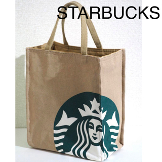 スターバックス(Starbucks)のスターバックス スタバ トート ハンド バスケット バック ランチバッグ 新品(トートバッグ)